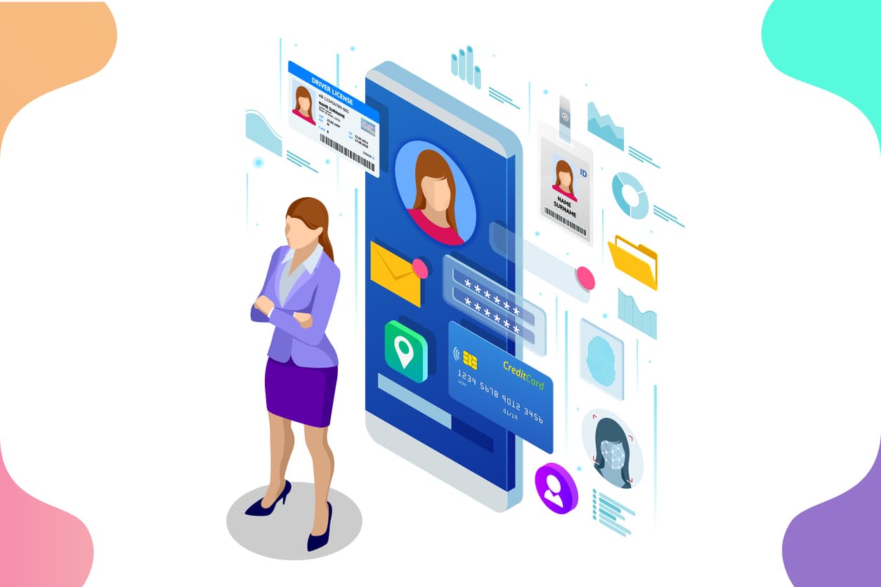 Depiction of sensitive customer data.